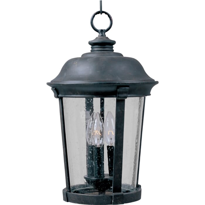 Maxim Lighting Dover DC 3-Lt 20" Outdoor Hanging Lt, Bronze Maxim Lighting Dover DC 3-Lt 20" Outdoor Hanging Lt, Bronze