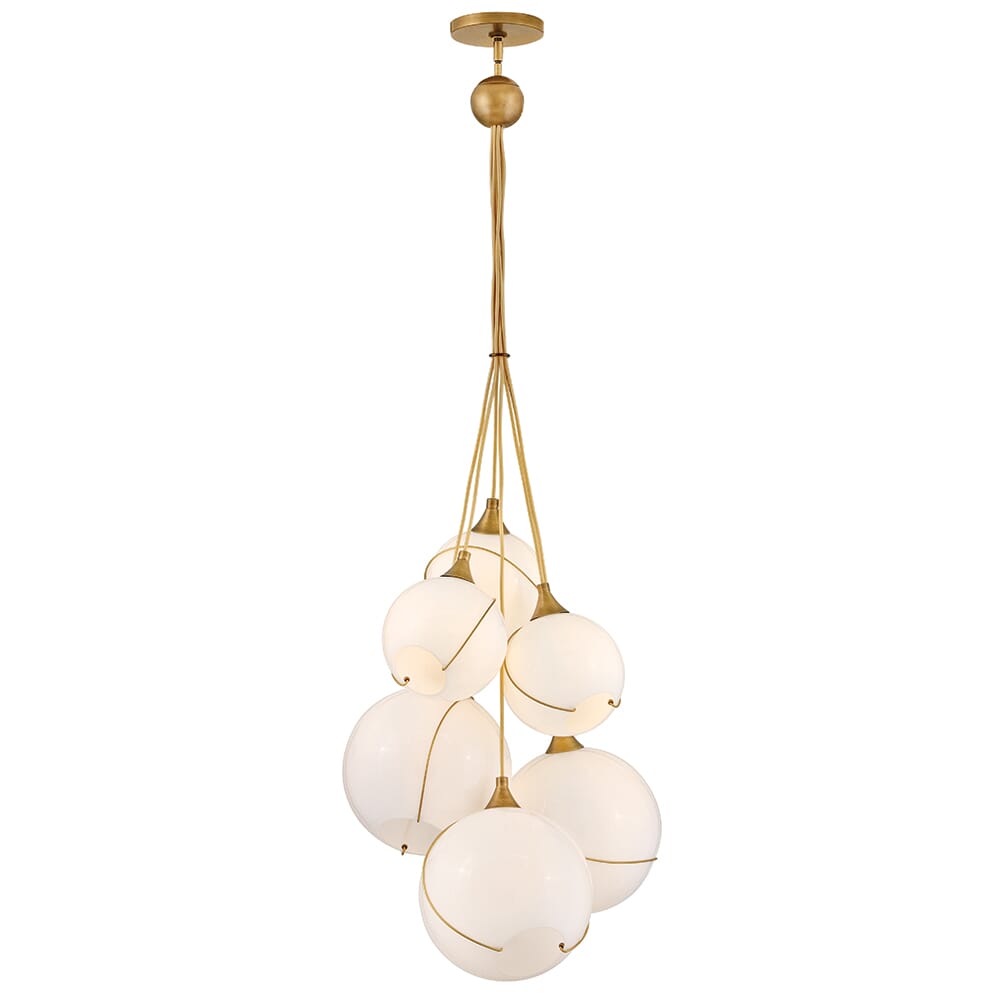 Heritage Brass LED Chandelier from the Skye Collection