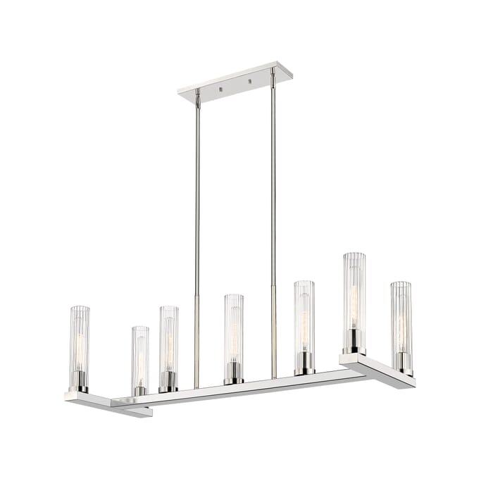 Z-Lite Beau 7-Light Chandelier In Polished Nickel Z-Lite Beau 7-Light Chandelier In Polished Nickel