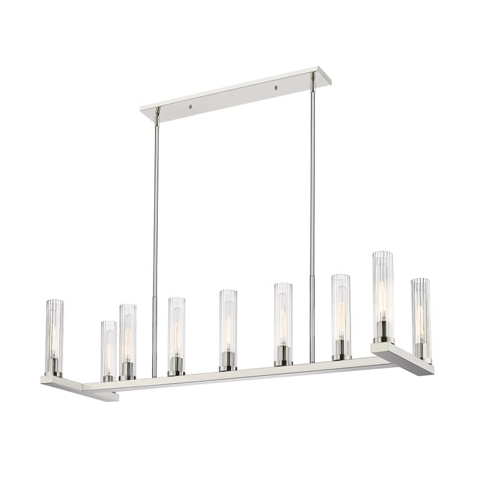 Z-Lite Beau 9-Light Chandelier In Polished Nickel Z-Lite Beau 9-Light Chandelier In Polished Nickel