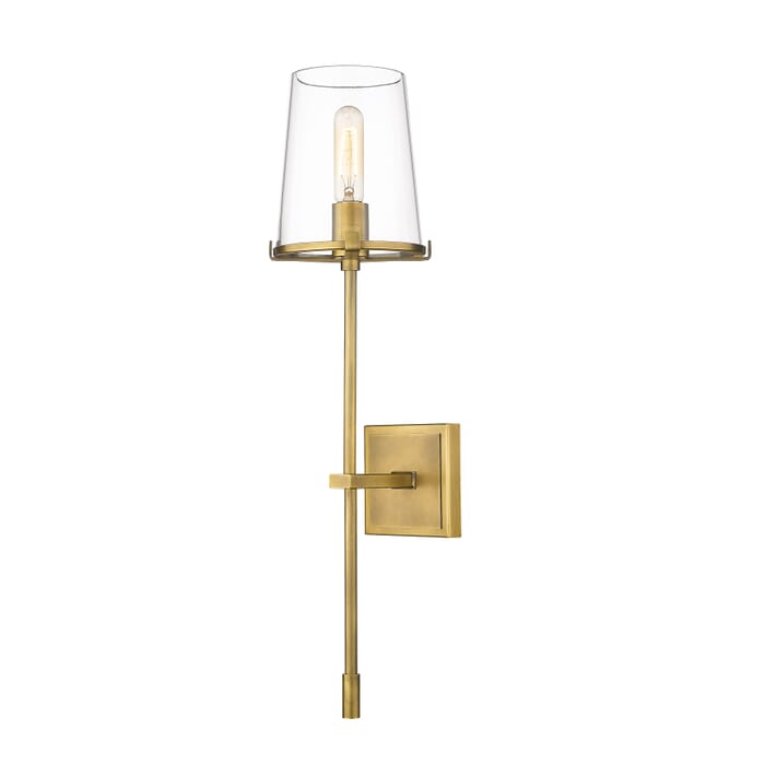Z-Lite Callista 1-Light Wall Sconce In Rubbed Brass Z-Lite Callista 1-Light Wall Sconce In Rubbed Brass