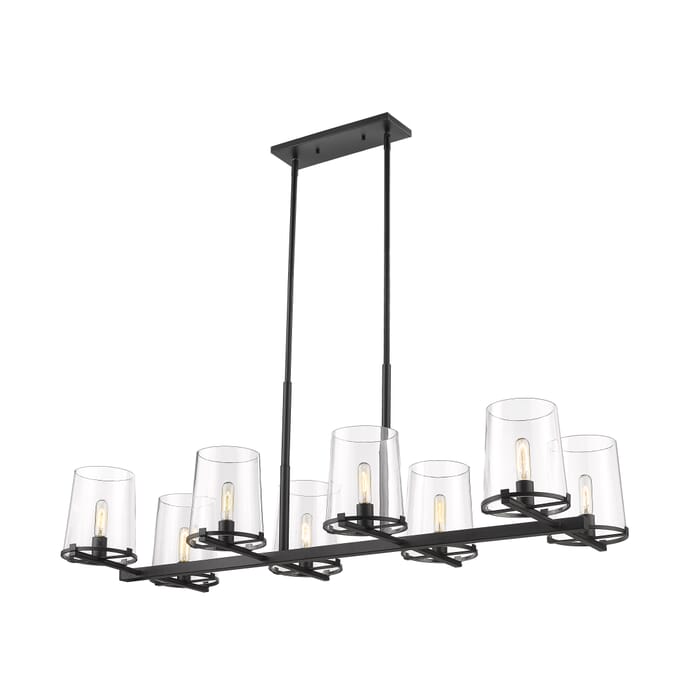 Z-Lite Callista 8-Light Chandelier In Matte Black Z-Lite Callista 8-Light Chandelier In Matte Black