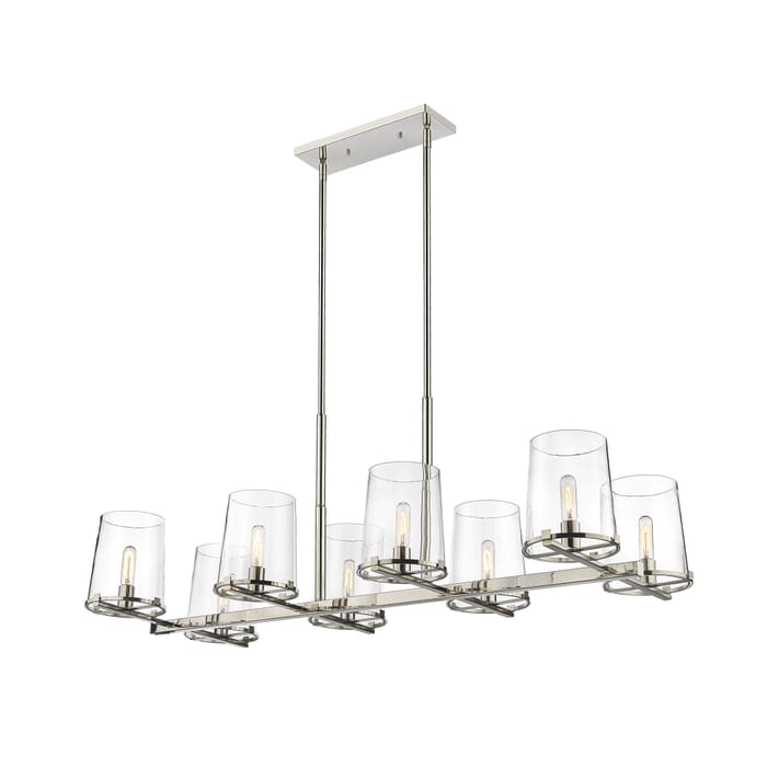 Z-Lite Callista 8-Light Chandelier In Polished Nickel Z-Lite Callista 8-Light Chandelier In Polished Nickel