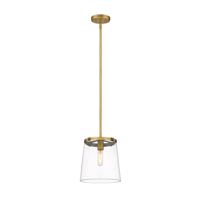 Z-Lite Callista 1-Light Pendant Light In Rubbed Brass Z-Lite Callista 1-Light Pendant Light In Rubbed Brass