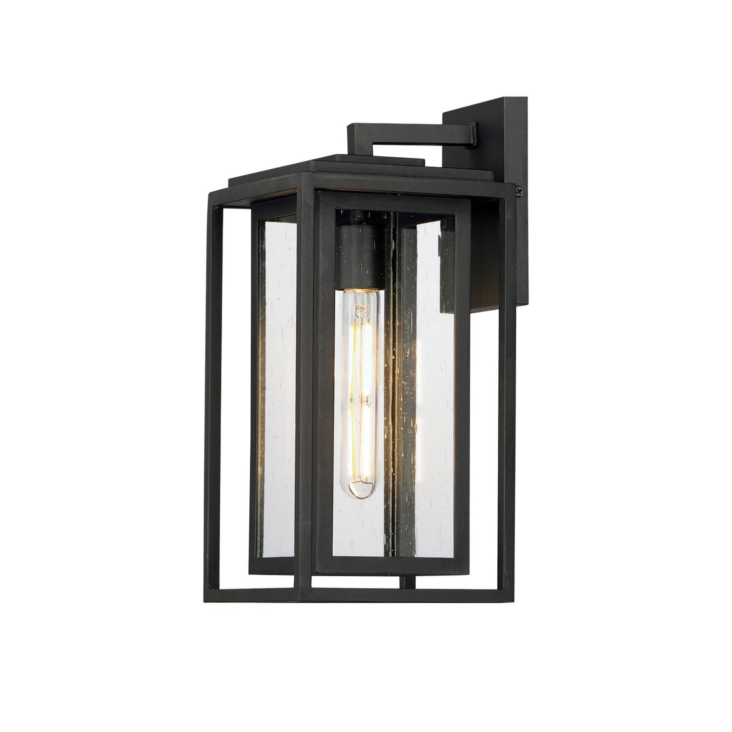 Cabana 1-Light Outdoor Wall Sconce in Black