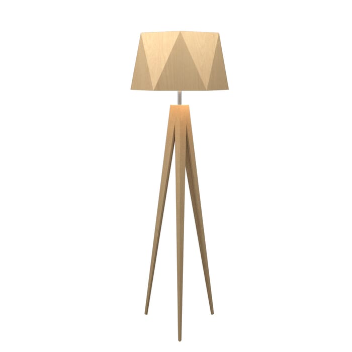 Facet 1-Light Floor Lamp in Maple Facet 1-Light Floor Lamp in Maple