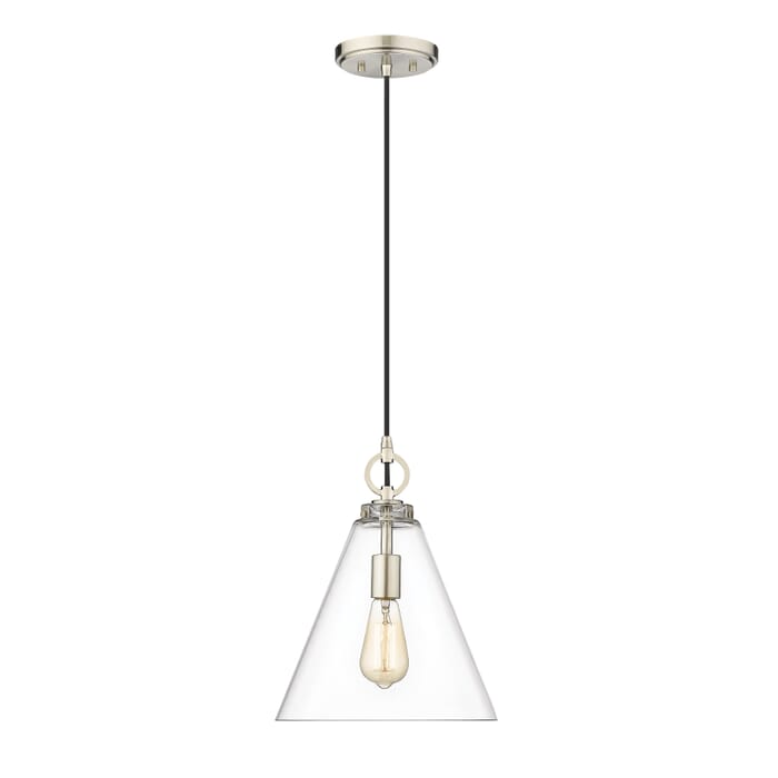 Z-Lite Harper 1-Light Pendant Light In Brushed Nickel Z-Lite Harper 1-Light Pendant Light In Brushed Nickel