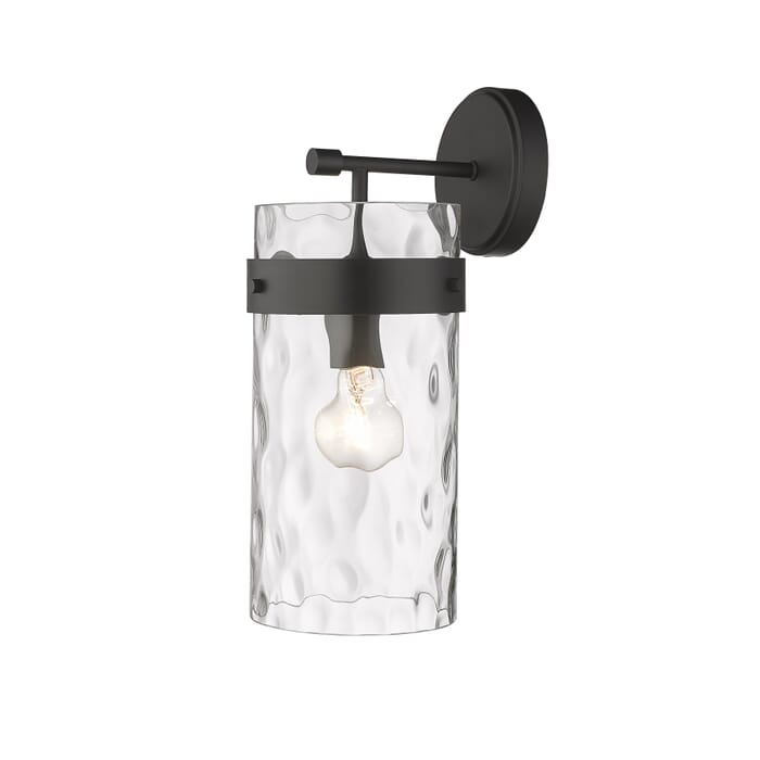 Z-Lite Fontaine 1-Light Wall Sconce In Matte Black Z-Lite Fontaine 1-Light Wall Sconce In Matte Black