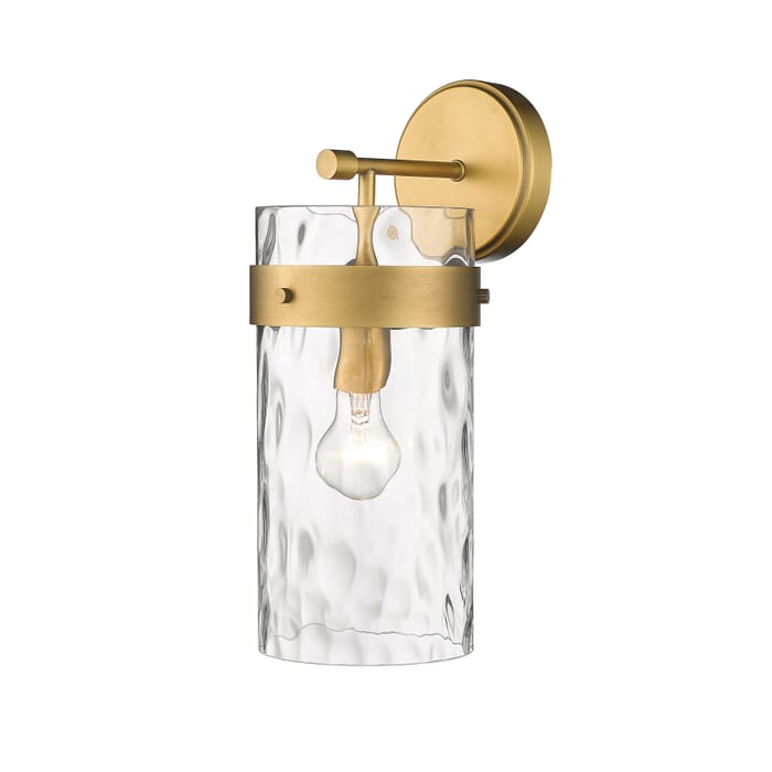 Z-Lite Fontaine 1-Light Wall Sconce In Rubbed Brass Z-Lite Fontaine 1-Light Wall Sconce In Rubbed Brass
