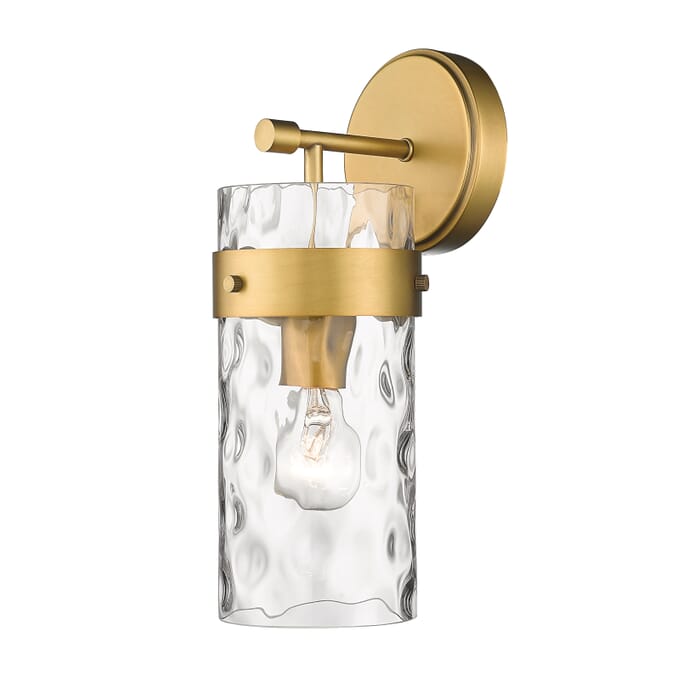 Z-Lite Fontaine 1-Light Wall Sconce In Rubbed Brass Z-Lite Fontaine 1-Light Wall Sconce In Rubbed Brass