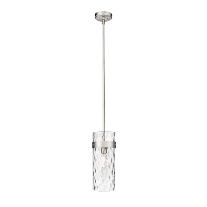 Z-Lite Fontaine 1-Light Pendant Light In Brushed Nickel Z-Lite Fontaine 1-Light Pendant Light In Brushed Nickel