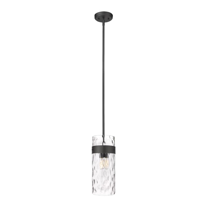 Z-Lite Fontaine 3-Light Pendant Light In Matte Black Z-Lite Fontaine 3-Light Pendant Light In Matte Black