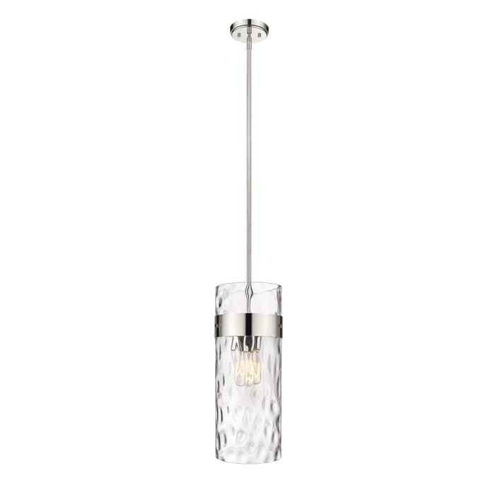 Z-Lite Fontaine 3-Light Pendant Light In Polished Nickel Z-Lite Fontaine 3-Light Pendant Light In Polished Nickel