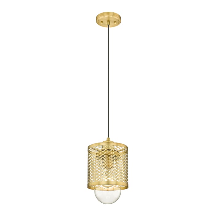 Z-Lite Kipton 1-Light Mini Pendant Light In Rubbed Brass Z-Lite Kipton 1-Light Mini Pendant Light In Rubbed Brass
