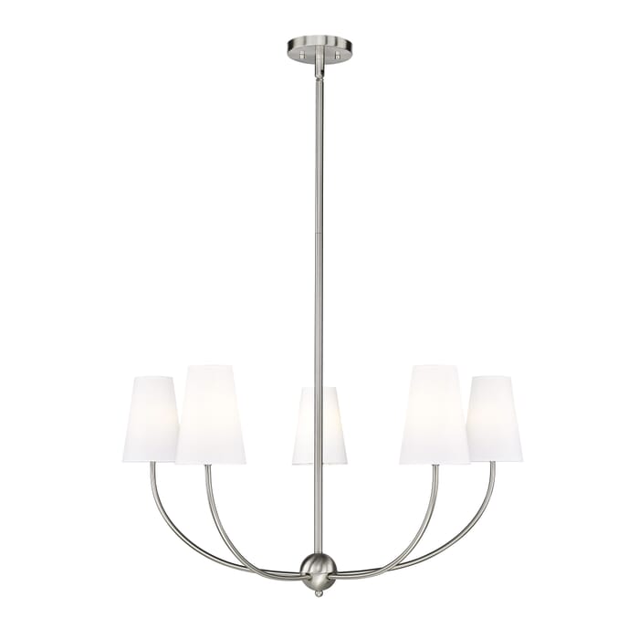 Shannon 5-Light Chandelier in Brushed Nickel Shannon 5-Light Chandelier in Brushed Nickel