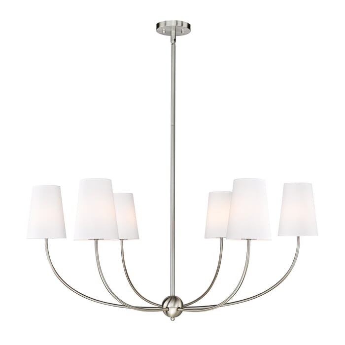 Shannon 6-Light Chandelier in Brushed Nickel Shannon 6-Light Chandelier in Brushed Nickel
