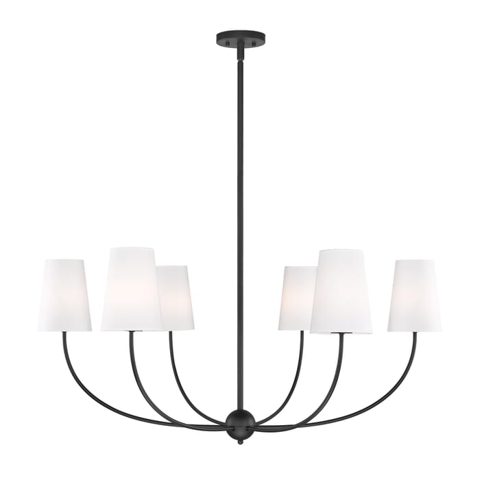 Shannon 6-Light Chandelier in Matte Black Shannon 6-Light Chandelier in Matte Black