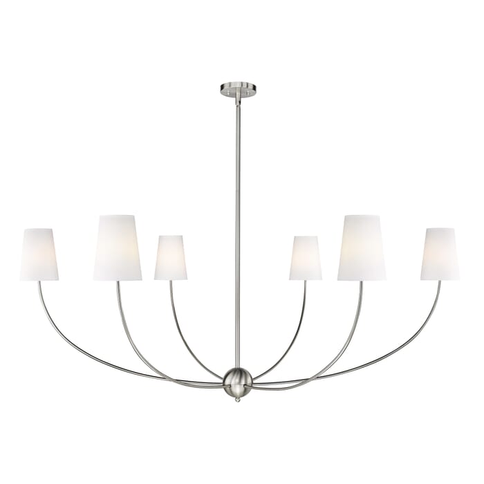 Shannon 6-Light Chandelier in Brushed Nickel Shannon 6-Light Chandelier in Brushed Nickel