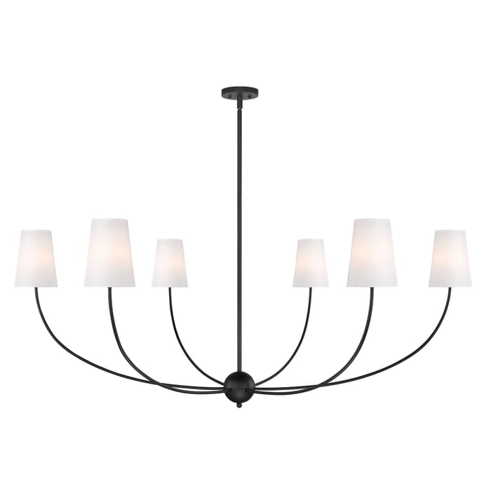 Shannon 6-Light Chandelier in Matte Black Shannon 6-Light Chandelier in Matte Black