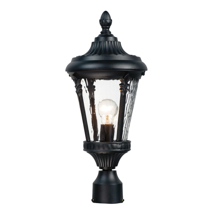 Maxim Lighting Sentry 1-Light Outdoor Pole/Post Mount in Black Maxim Lighting Sentry 1-Light Outdoor Pole/Post Mount in Black
