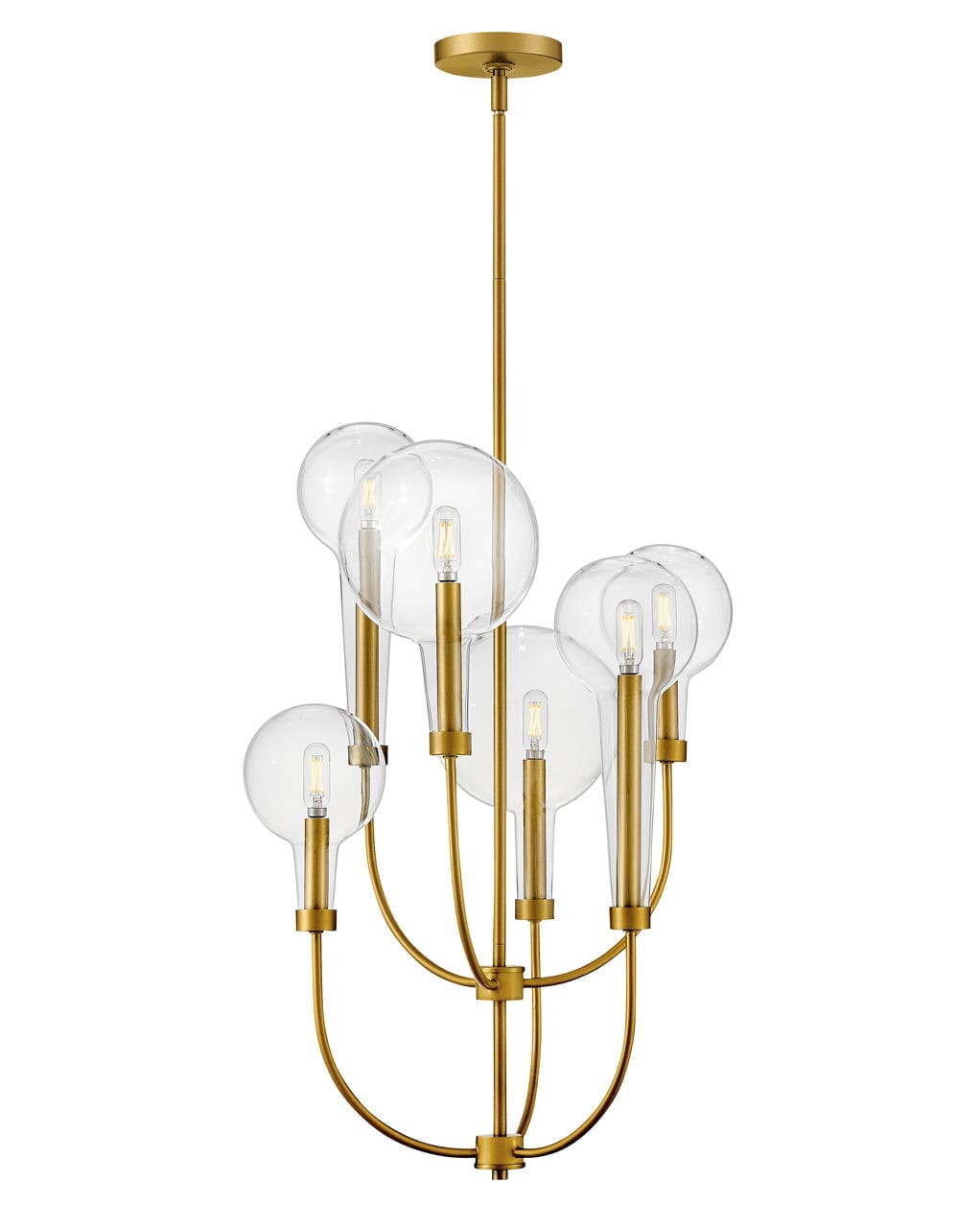 Alchemy 6-Light Pendant In Lacquered Brass