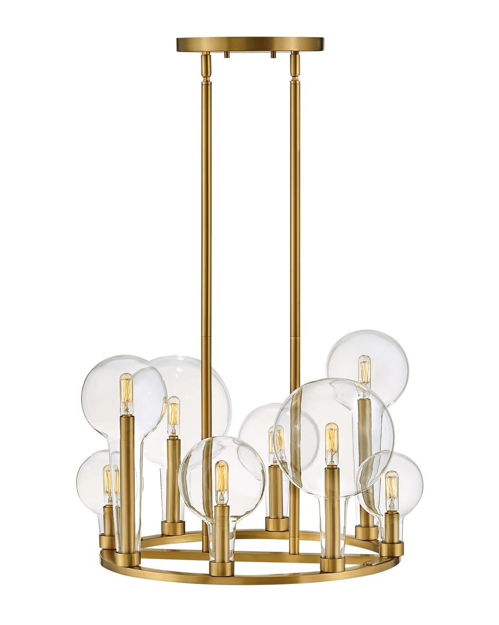 Alchemy 8-Light Pendant In Lacquered Brass