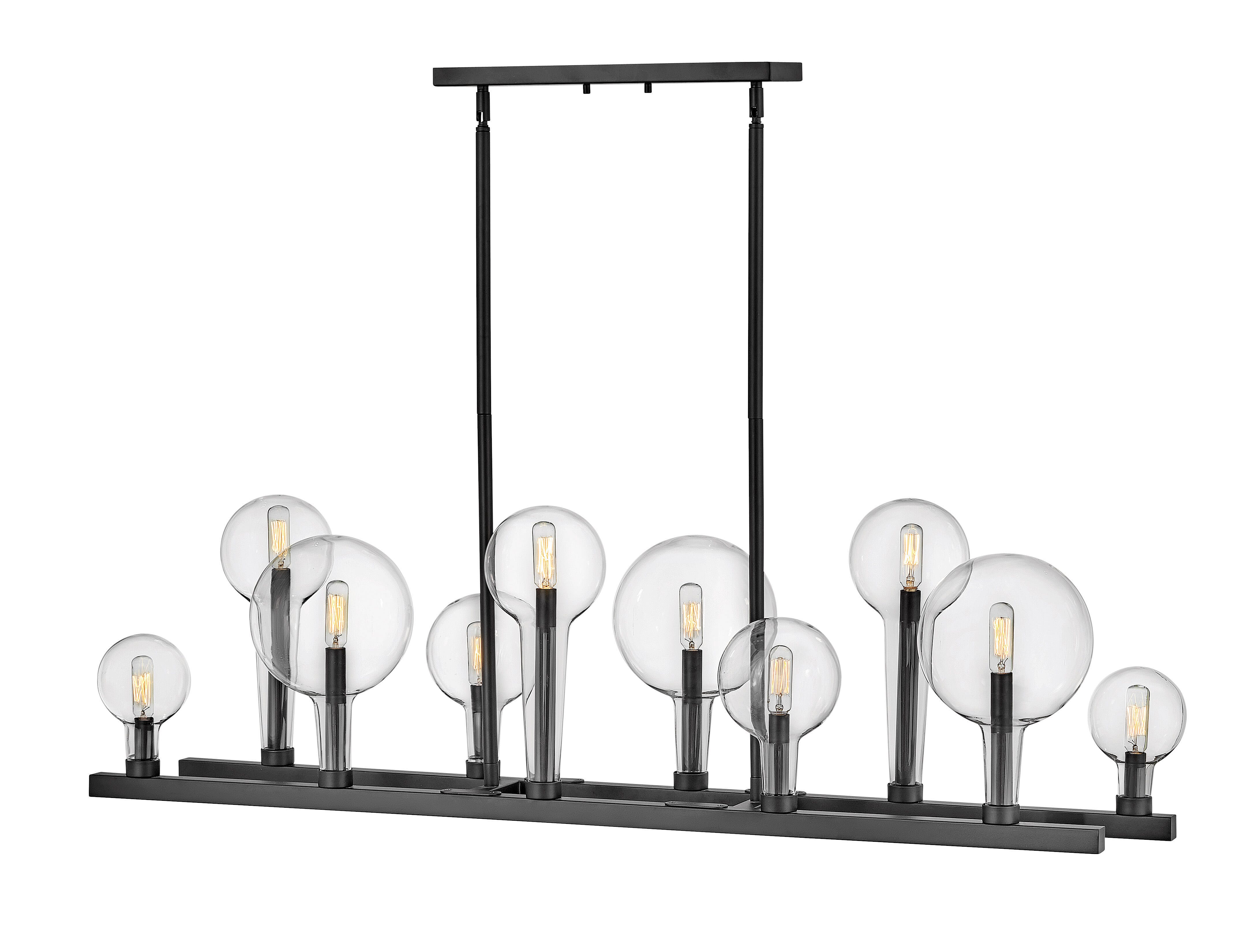 Black LED Chandelier from the Alchemy Collection