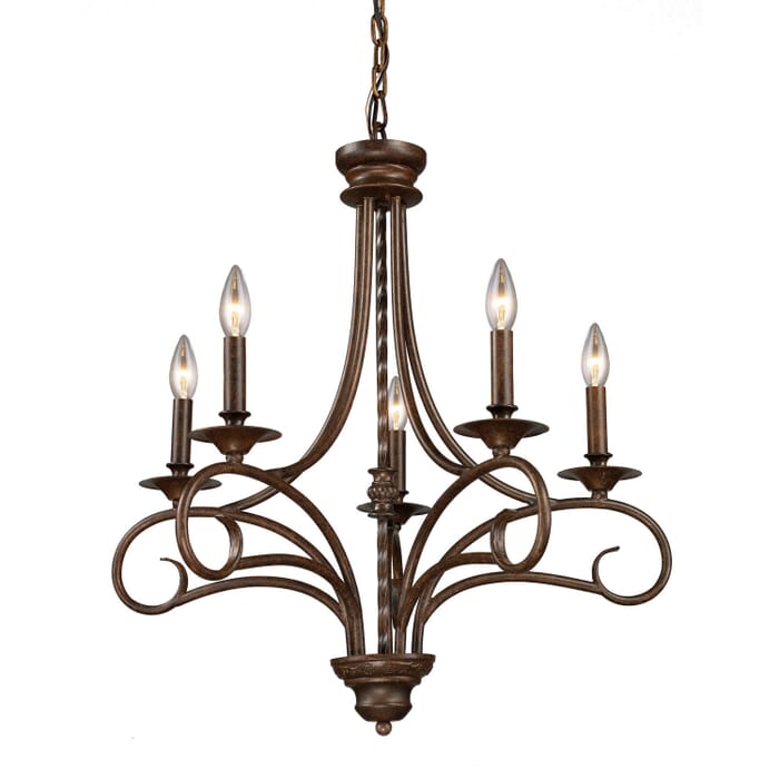 Gloucester 5-Light Chandelier in Weathered Bronze Gloucester 5-Light Chandelier in Weathered Bronze