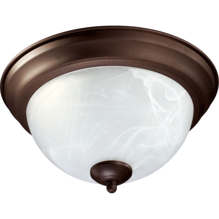 Quorum Quorum Home 2-Light 12" Ceiling Light in Oiled Bronze Quorum Quorum Home 2-Light 12" Ceiling Light in Oiled Bronze