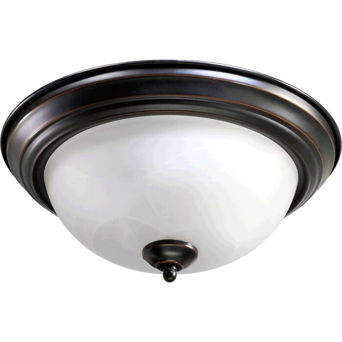 Quorum Quorum Home 2-Light 14" Ceiling Light in Old World Quorum Quorum Home 2-Light 14" Ceiling Light in Old World
