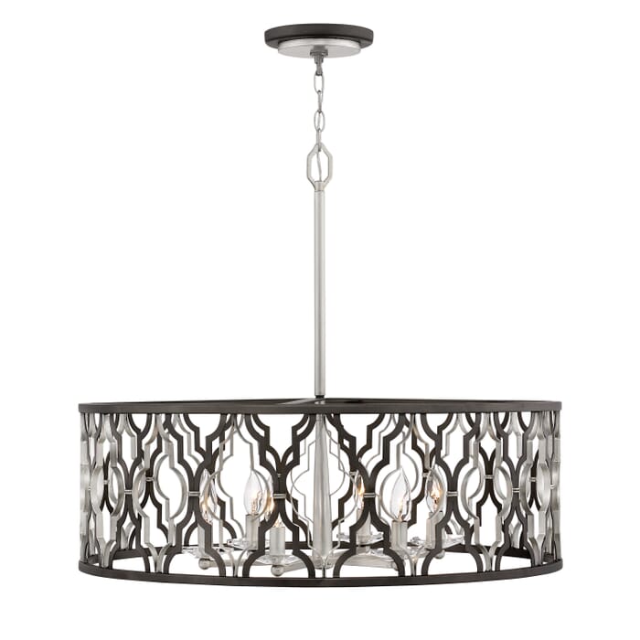 Hinkley Portico 6-Light Quatrefoil Pendant in Glacial Gold Hinkley Portico 6-Light Quatrefoil Pendant in Glacial Gold