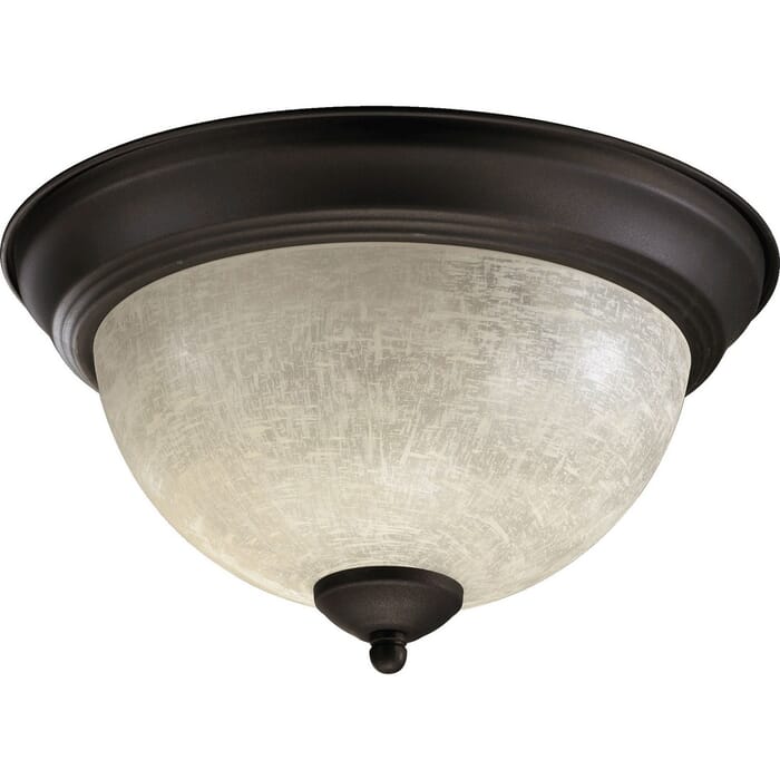 Quorum Transitional 2-Light 11" Ceiling Light in Oiled Bronze Quorum Transitional 2-Light 11" Ceiling Light in Oiled Bronze