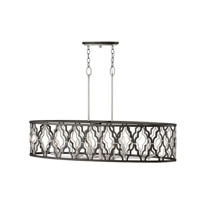 Hinkley Portico 6-Light Quatrefoil Chandelier in Glacial Hinkley Portico 6-Light Quatrefoil Chandelier in Glacial
