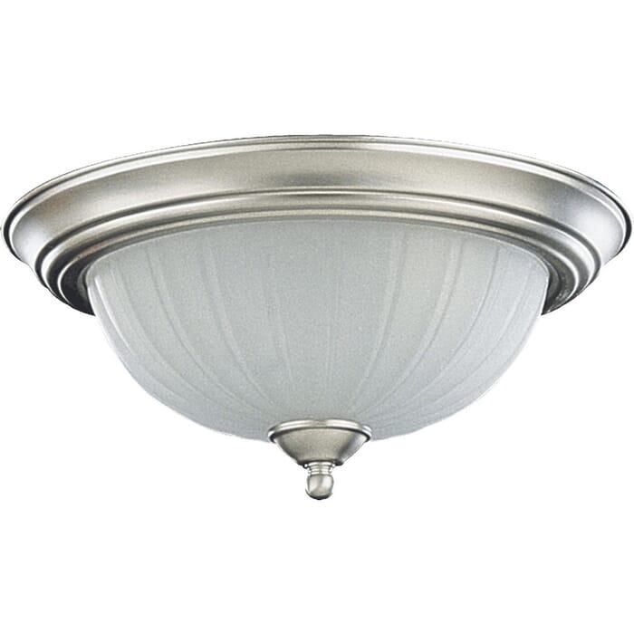 Quorum 2-Light 14" Ceiling Light in Satin Nickel Quorum 2-Light 14" Ceiling Light in Satin Nickel