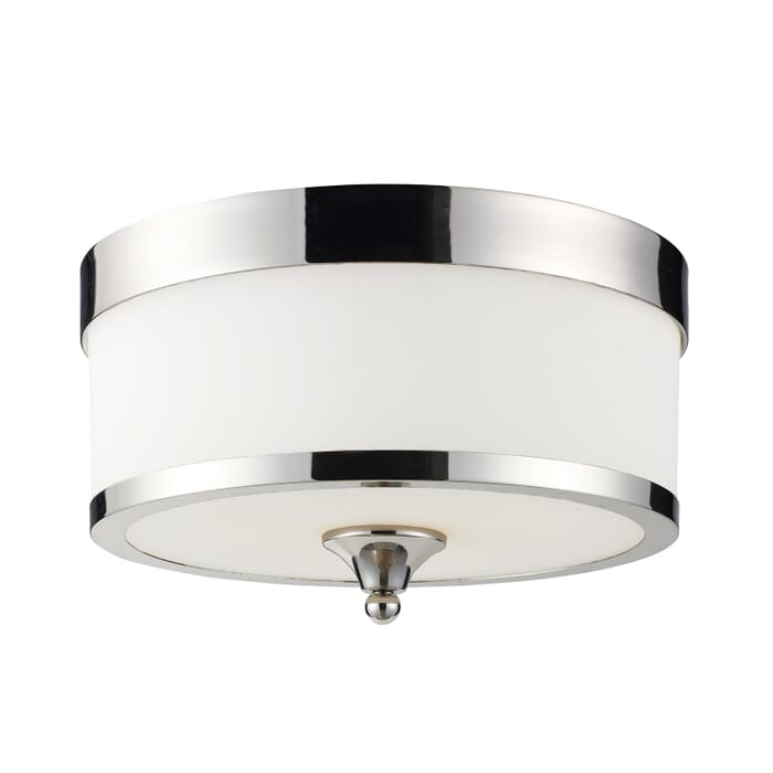 Z-Lite Cosmopolitan 3-Light Flush Mount Ceiling Light In Chrome Z-Lite Cosmopolitan 3-Light Flush Mount Ceiling Light In Chrome