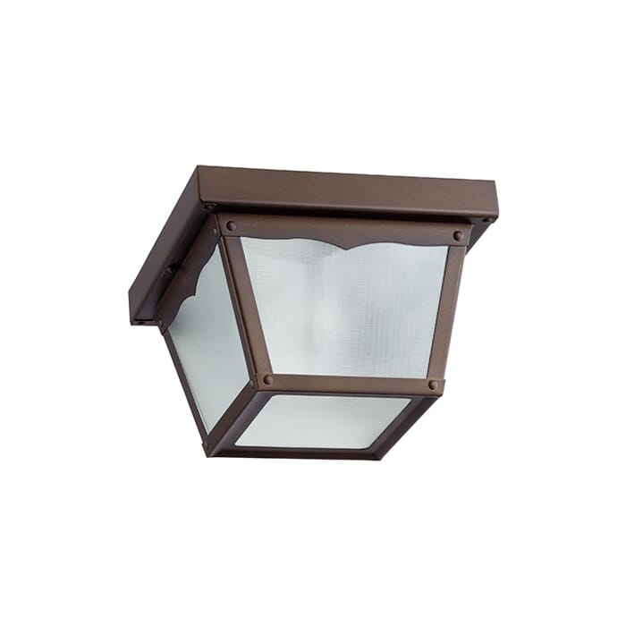 Quorum Traditional 8" Outdoor Ceiling Light in Oiled Bronze Quorum Traditional 8" Outdoor Ceiling Light in Oiled Bronze