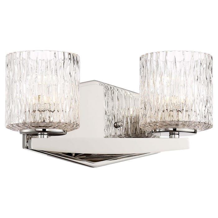 Minka Lavery Maginot Led Bath 2-Light 12" Bathroom Vanity Light in Polished Nickel Minka Lavery Maginot Led Bath 2-Light 12" Bathroom Vanity Light in Polished Nickel