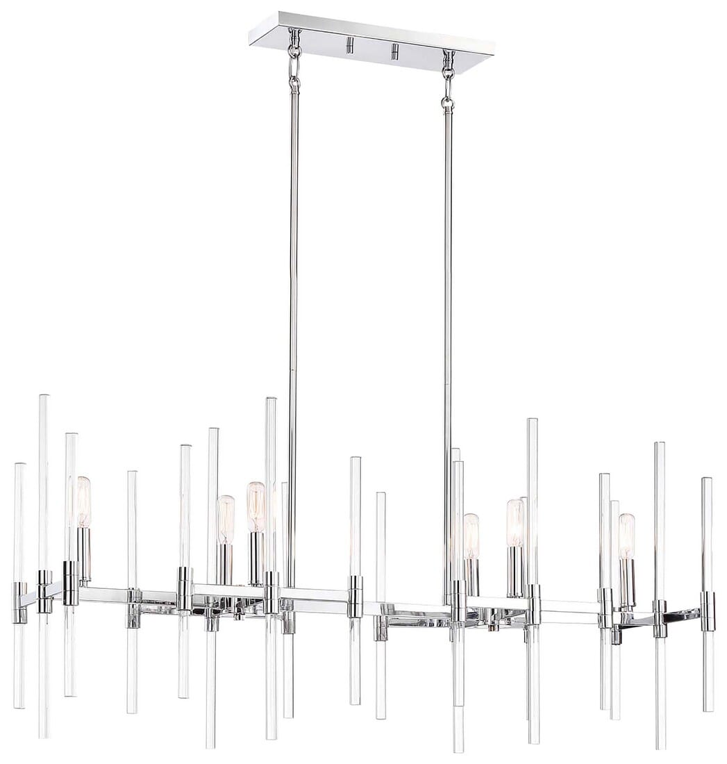 Pillar 6-Light 10" Pendant Light in Chrome