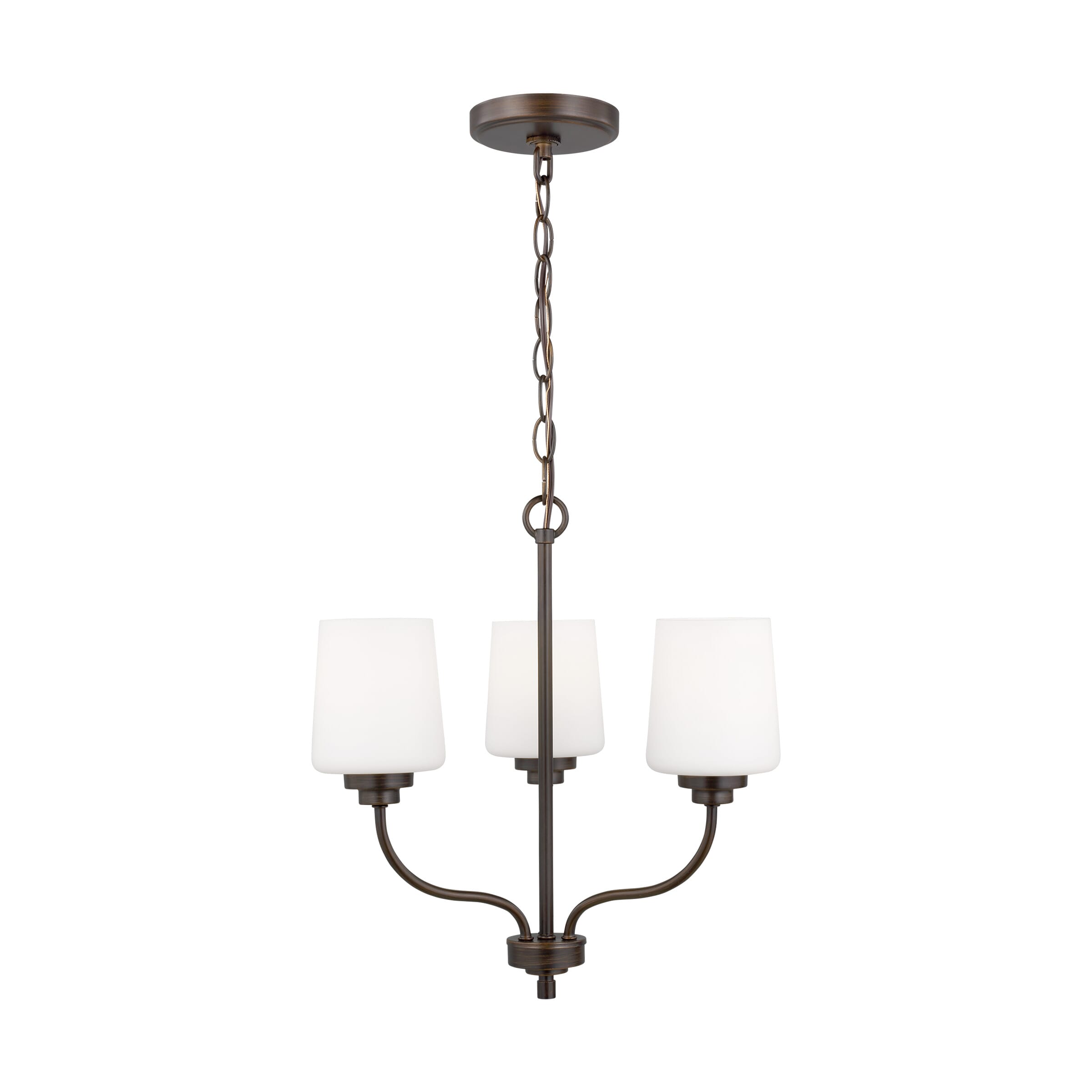 Windom 3-Light Traditional Chandelier in Bronze