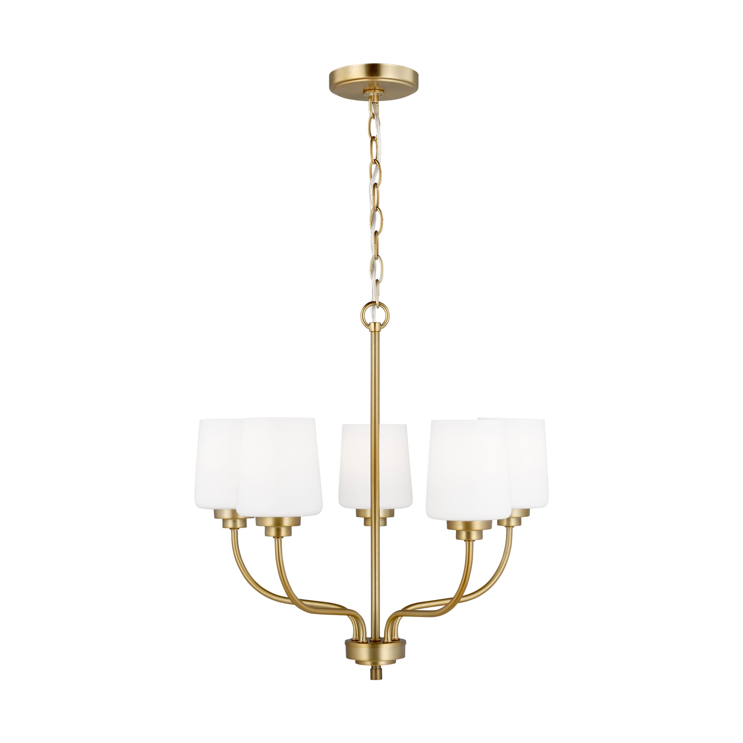 Windom 5-Light Traditional Chandelier in Satin Brass