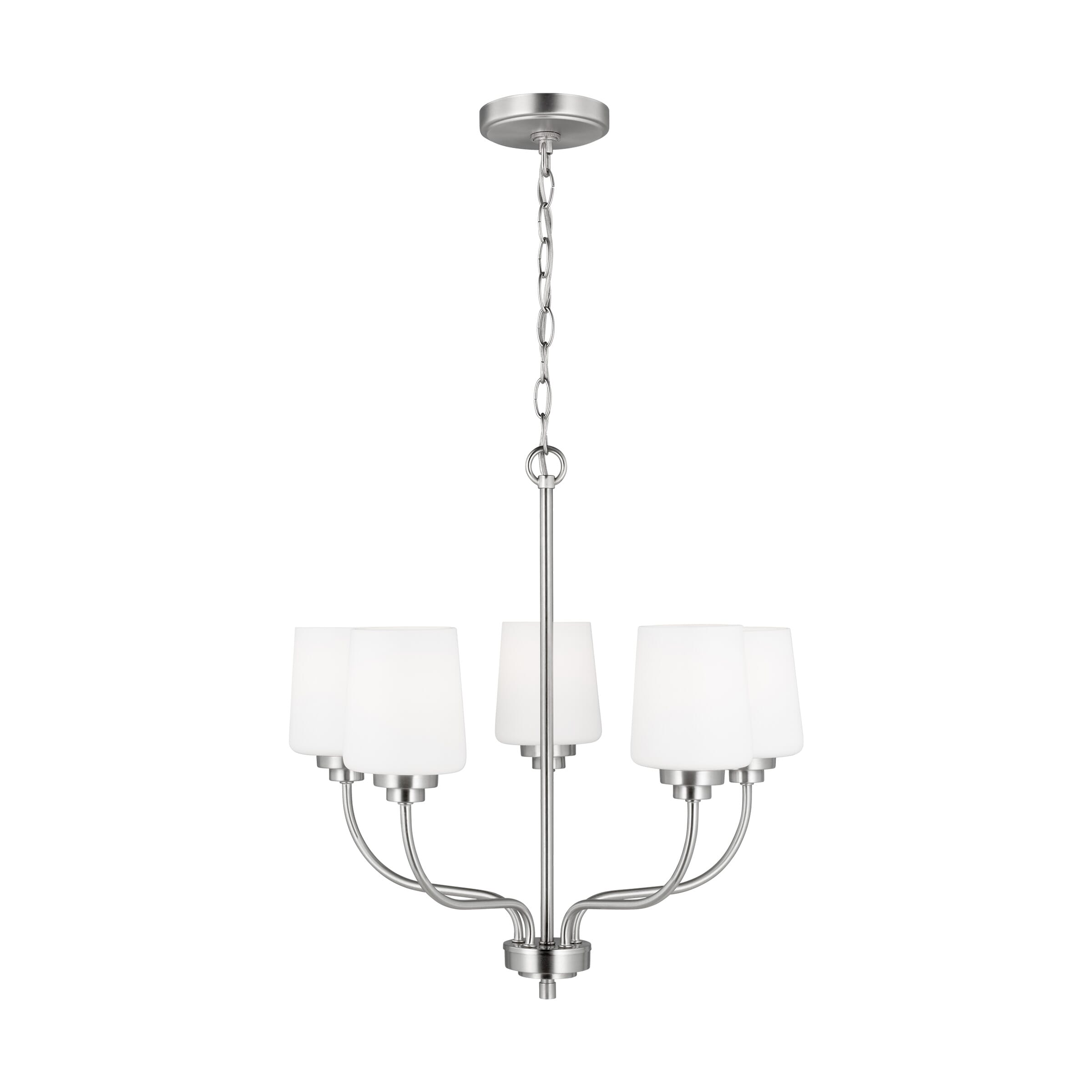 Windom 5-Light Traditional Chandelier in Brushed Nickel