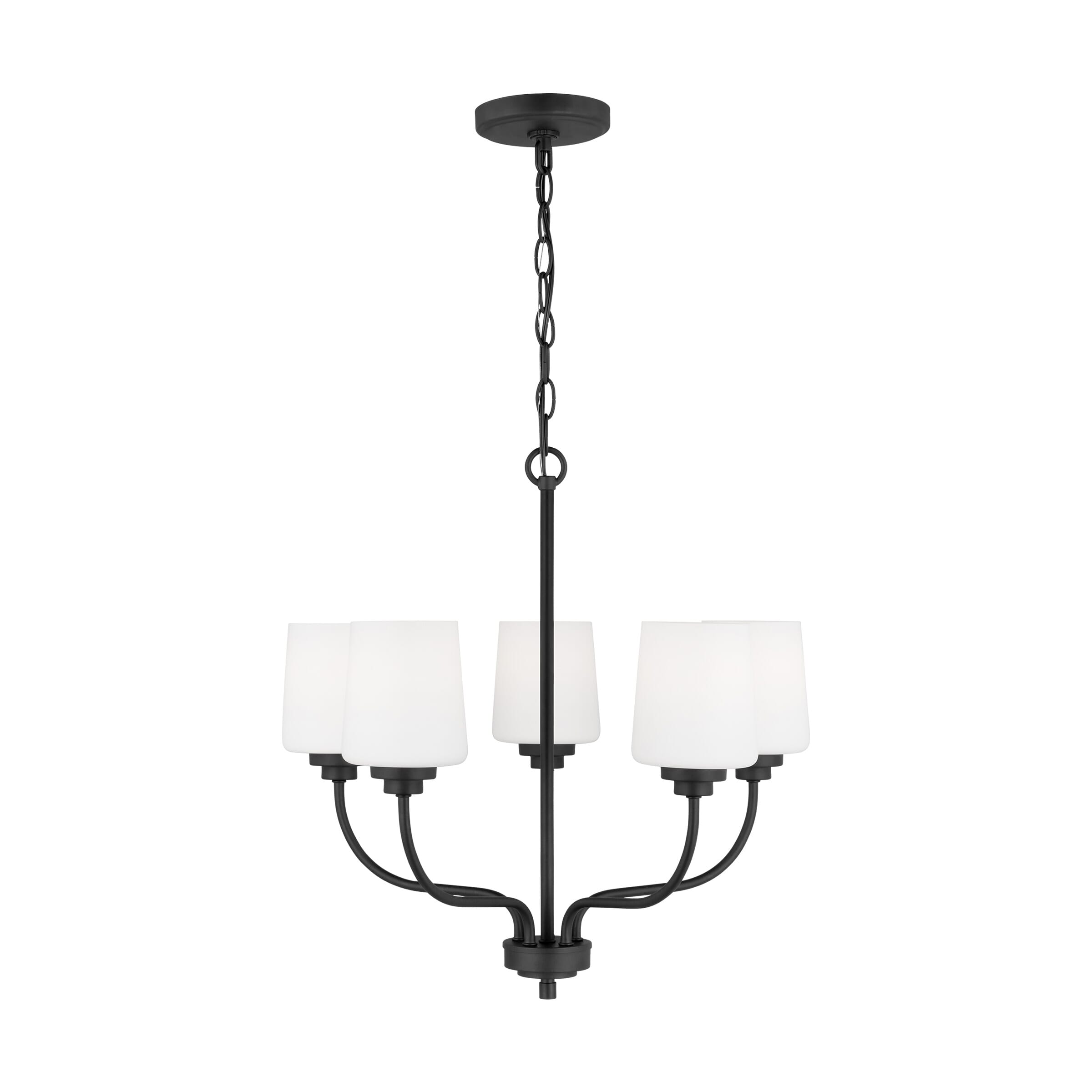 Windom 5-Light Traditional Chandelier in Midnight Black