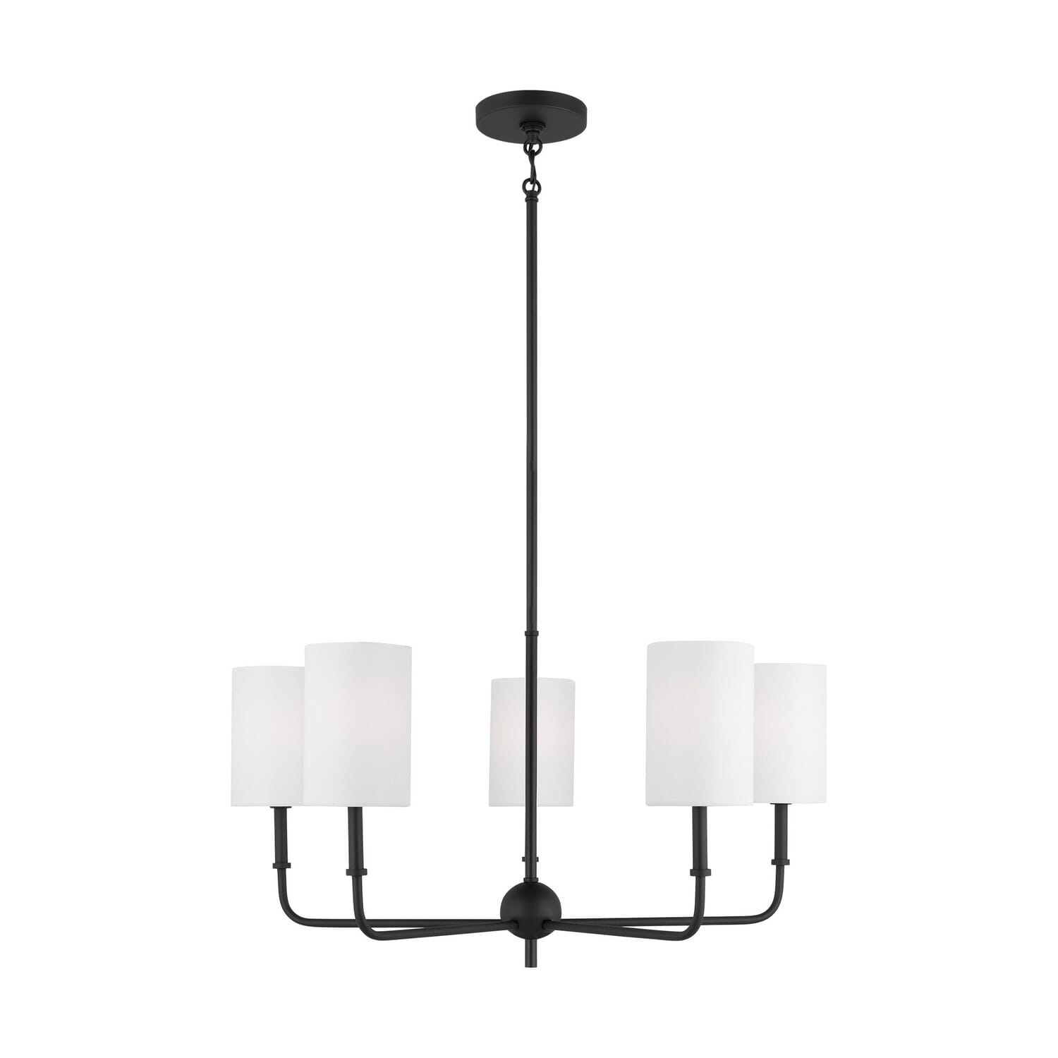 Foxdale 5-Light Chandelier in Midnight Black