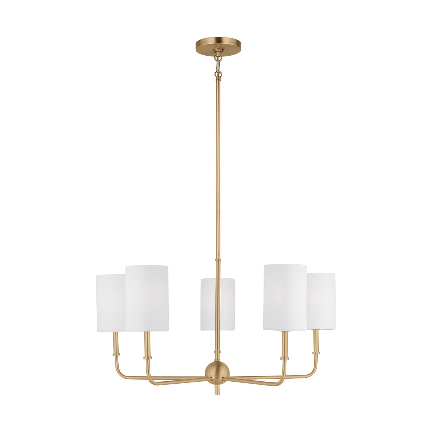 Foxdale 5-Light Chandelier in Satin Brass