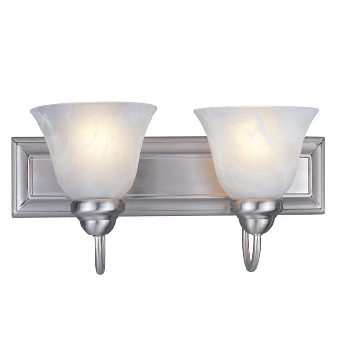 Z-Lite Lexington 2-Light Bathroom Vanity Light In Brushed Nickel Z-Lite Lexington 2-Light Bathroom Vanity Light In Brushed Nickel