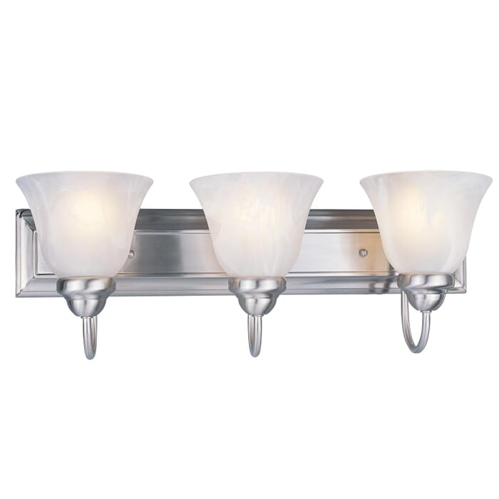 Z-Lite Lexington 3-Light Bathroom Vanity Light In Brushed Nickel Z-Lite Lexington 3-Light Bathroom Vanity Light In Brushed Nickel