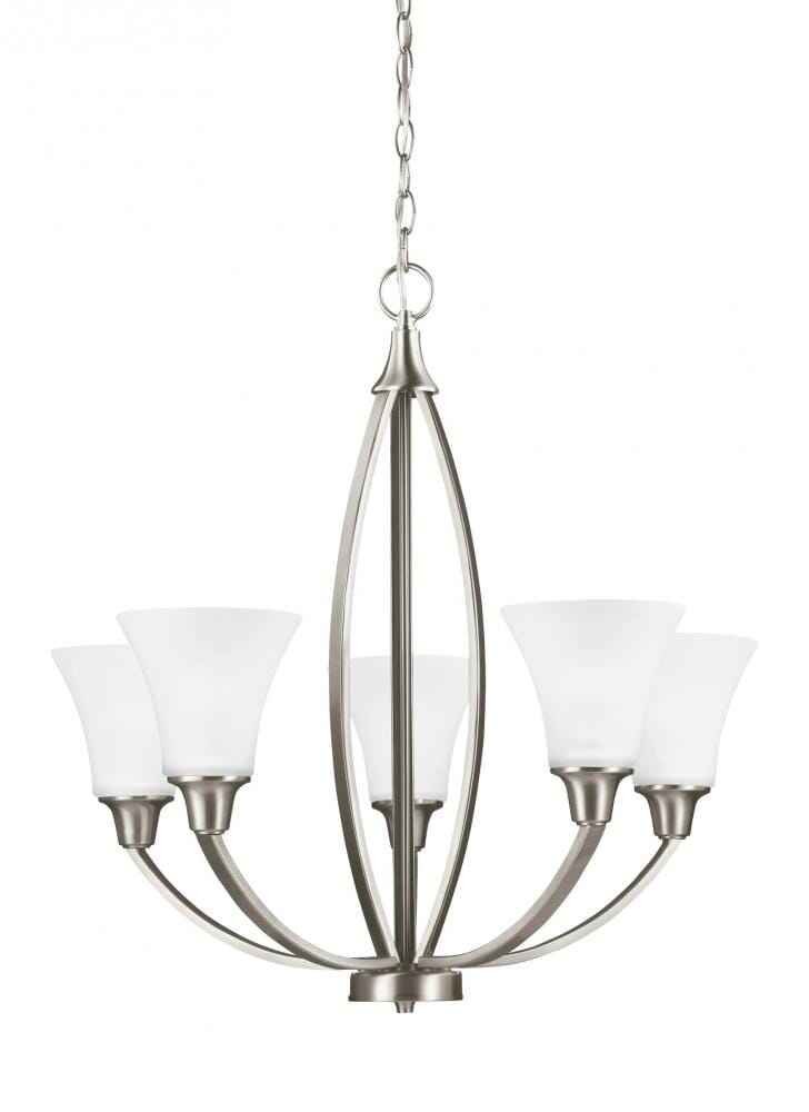 Metcalf 5-Light Chandelier in Brushed Nickel