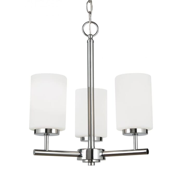 Sea Gull Oslo 3-Light Chandelier in Chrome Sea Gull Oslo 3-Light Chandelier in Chrome