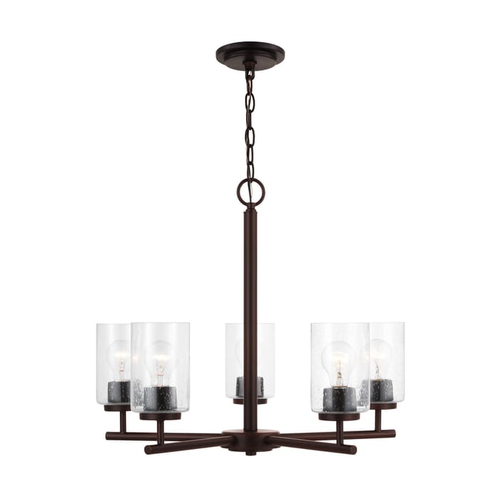 Sea Gull Oslo 5-Light Contemporary Chandelier in Bronze Sea Gull Oslo 5-Light Contemporary Chandelier in Bronze