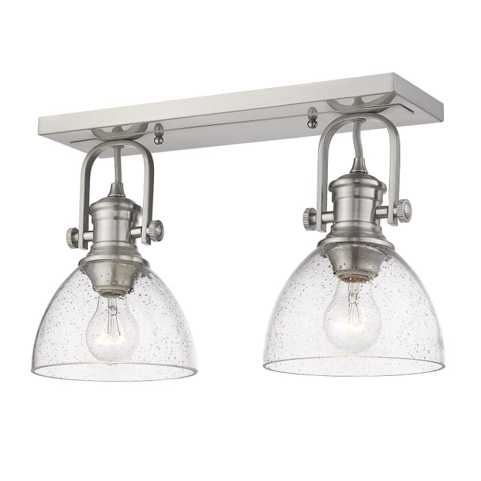 Golden Hines 2-Light Ceiling Light in Pewter Golden Hines 2-Light Ceiling Light in Pewter